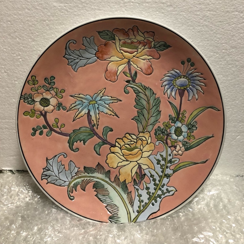 Decorative Germany Floral Porcelain Plate